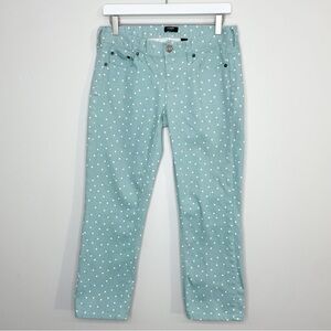 J CREW Cropped Polka Dot Jeans Size 27